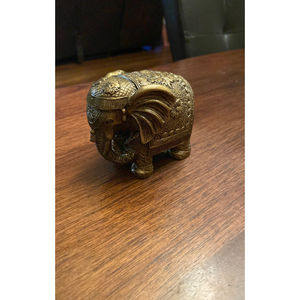 Brass elephant decor